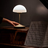 Pensee Table Lamp By Seed, Finish: Matte Opal Champagne Gold