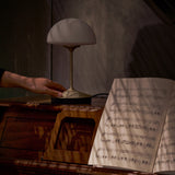 Pensee Table Lamp By Seed, Finish: Matte Opal Champagne Gold