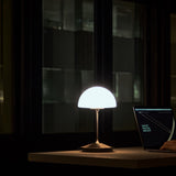 Pensee Table Lamp By Seed, Finish: Matte Opal Champagne Gold