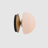 Pensee Wall Light By Seed, Finish: Matte Opal Champagne Gold