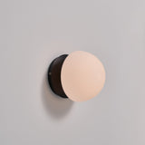 Pensee Wall Light By Seed, Finish: Matte Opal Matte Black