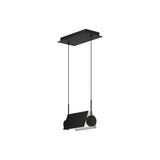 Phoenix Linear Suspension By Kuzco - Black/White Suspension Small