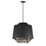 Phoenix Pendant Light By ET2 Large Black Gold
