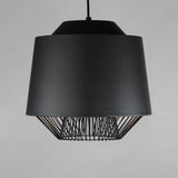 Phoenix Pendant Light By ET2 Large Black Gold Finish