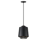 Phoenix Pendant Light By ET2 Small Black Gold