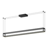 Plaza Linear Suspension By Kuzco - Black Suspension Large