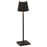 Poldina Pro Micro Battery Operated Table Lamp By Zafferano, Finish: Black