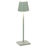 Poldina Pro Micro Battery Operated Table Lamp By Zafferano, Finish: Sage