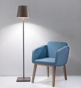 Poldina Pro XXL Floor Lamp By Zafferano, Finish: Rust