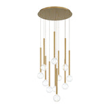 Positano 11 Light Chandelier By Lib & Co, Finish: Gold