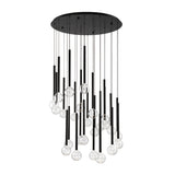 Positano 25 Light Chandelier By Lib & Co, Finish: Black