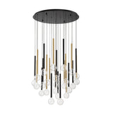 Positano 25 Light Chandelier By Lib & Co, Finish: Black / Gold