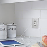 Nickel Radiant 15A Tamper Resistant Ultra Fast USB Type A/C Outlet by Legrand Radiant