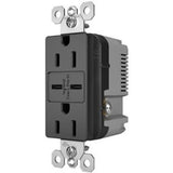 Black Radiant 15A Tamper Resistant Ultra Fast USB Type C/C Outlet by Legrand Radiant