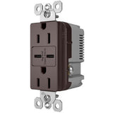 Dark Bronze Radiant 15A Tamper Resistant Ultra Fast USB Type C/C Outlet by Legrand Radiant