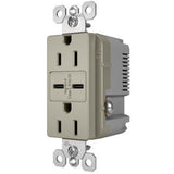 Nickel Radiant 15A Tamper Resistant Ultra Fast USB Type C/C Outlet by Legrand Radiant