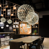 Stainless Steel Raimond II Suspension in Living Room