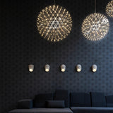 Stainless Steel Raimond II Suspension in Living Room