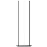 Reeds LED Floor Lamp By Kuzco, Finish: Black, Size: Triple