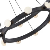 Rezz Chandelier By Kuzco, Size: Double, Finish: Black