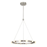 Rezz Chandelier By Kuzco, Size: Single, Finish: Nickel