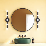 Rezz Wall Sconce By Kuzco, Finish: Black, Size Small