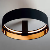 Radar Ceiling Light By Egoluce- Black With Golden Interior Large Hanging on Ceiling