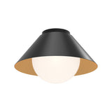 Remy Ceiling Light by Alora Mood - Matte Black/Opal Glass
