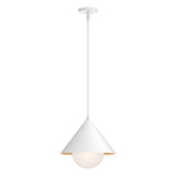 Remy Pendant by Alora Mood - White/Opal Glass
