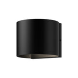 Rene Round Outdoor Wall Light By Kuzco - Black