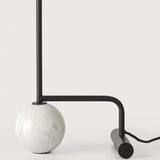 Matt Black-White Marble Funn Table Lamp by Aromas Del Campo