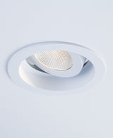 Sigma 2 Round Regressed Gimbal LED Fixture - Lifestyle