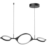 Small Black Serif Suspension by Kuzco