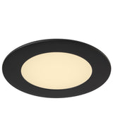 4” Round LED Slim Profile Recessed Downlight - Black