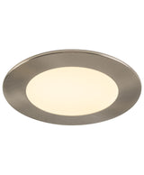 4” Round LED Slim Profile Recessed Downlight - Brushed Nickel