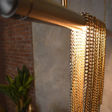 Satin Nickel Trapeze Pendant Light by Studio M