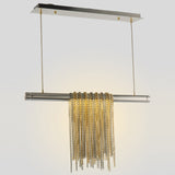 Satin Nickel Trapeze Pendant Light by Studio M