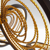 Bronze Gilt/Gold Leaf Lariat Pendant by Studio M