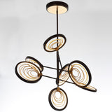 Bronze Gilt/Gold Leaf Lariat Pendant by Studio M