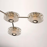 Polished Nickel Peony Chandelier by Studio M