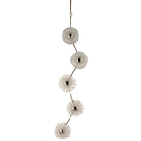 Polished Nickel Peony 10 Light Pendant by Studio M