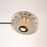 Polished Nickel Peony 10 Light Pendant by Studio M