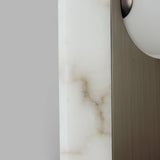 Brushed Bronze-Spanish Alabaster New Age Table Lamp by Studio M