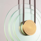 Natural Aged Brass Stratum LED Pendant by Studio M