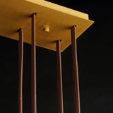 Natural Aged Brass Stratum Linear Pendant by Studio M