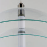 Black Chrome-Clear Arya Pendant Light by Studio M