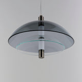 Black Chrome-Smoke-Clear Arya Pendant Light by Studio M