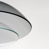 Black Chrome-Smoke-Clear Arya Pendant Light by Studio M