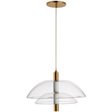 French Gold-Clear Arya Pendant Light by Studio M