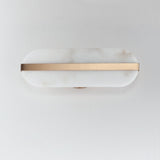 Brushed Champagne Stonewall Alabaster Wall Sconce by Studio M